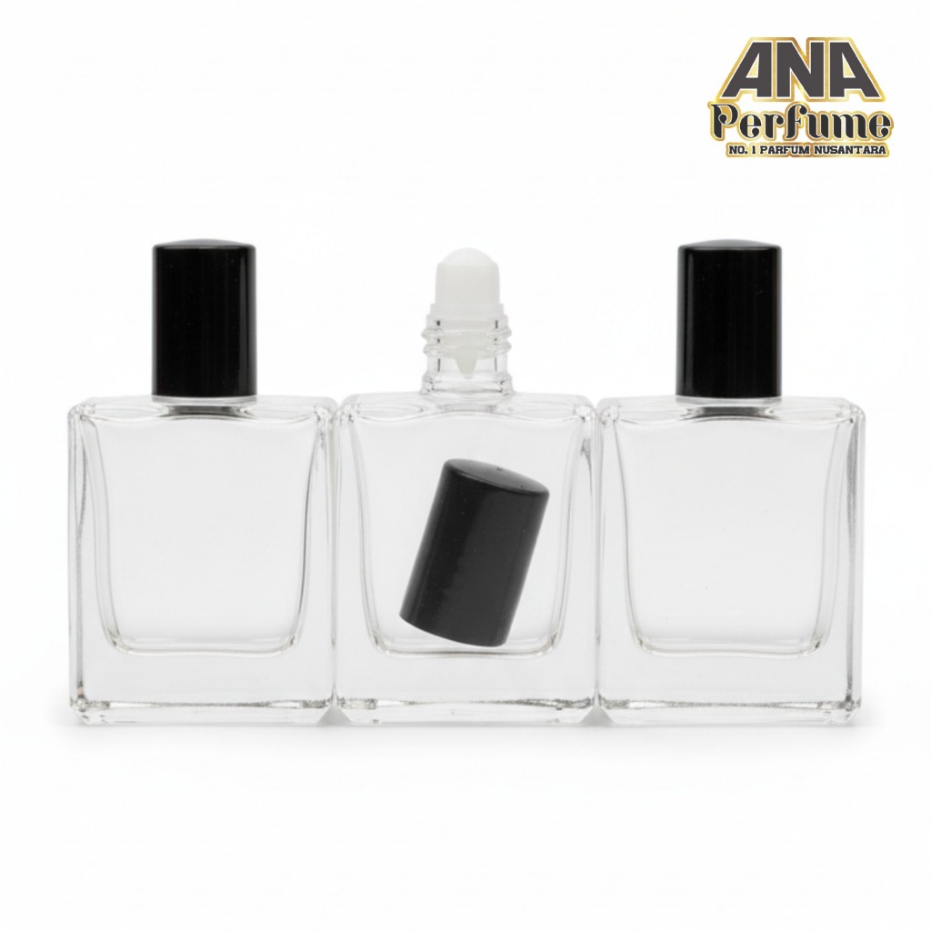 [ANA] ANA PERFUME BOTOL PARFUM 15 ML ROLL ON HERMES HITAM DRAT - BOTOL PARFUM KOSONG HERMES - BOTOL 