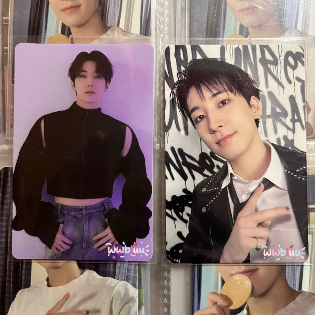 [READY] Pc Wonwoo Croptop Follow Again Pair Wonu Daredevil Peace