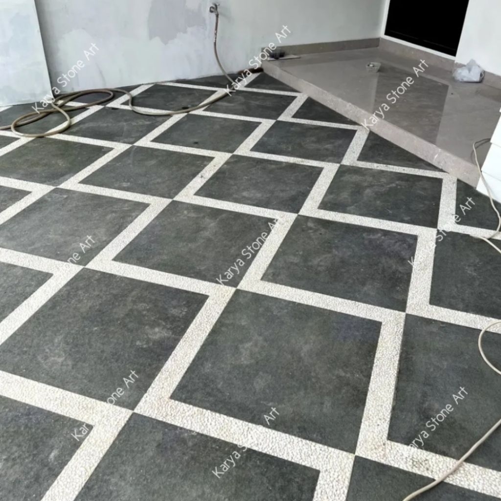 Andesit Hitam Doff 60x60cm | Batu Alam Andesit | Andesit Poles | Andesit Carport