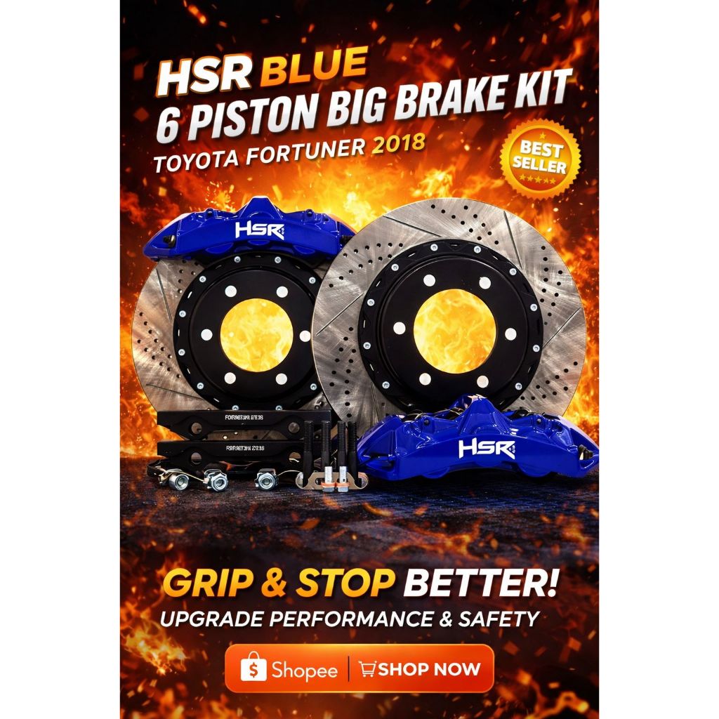 BIG BRAKE KIT MOBIL FORTUNER 2018 ORIGINAL HSR BBK TERMURAH PROMO SALE BERGARANSI FORTUNER
