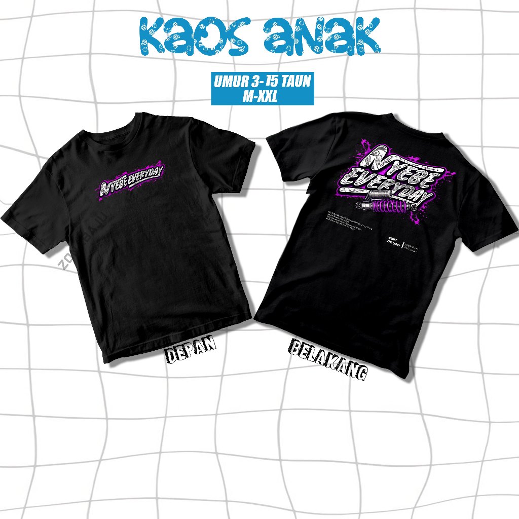Kaos ANAK Nyebe Everyday - Kaos Racing Herex Kaos CB HEREX MP TIGER