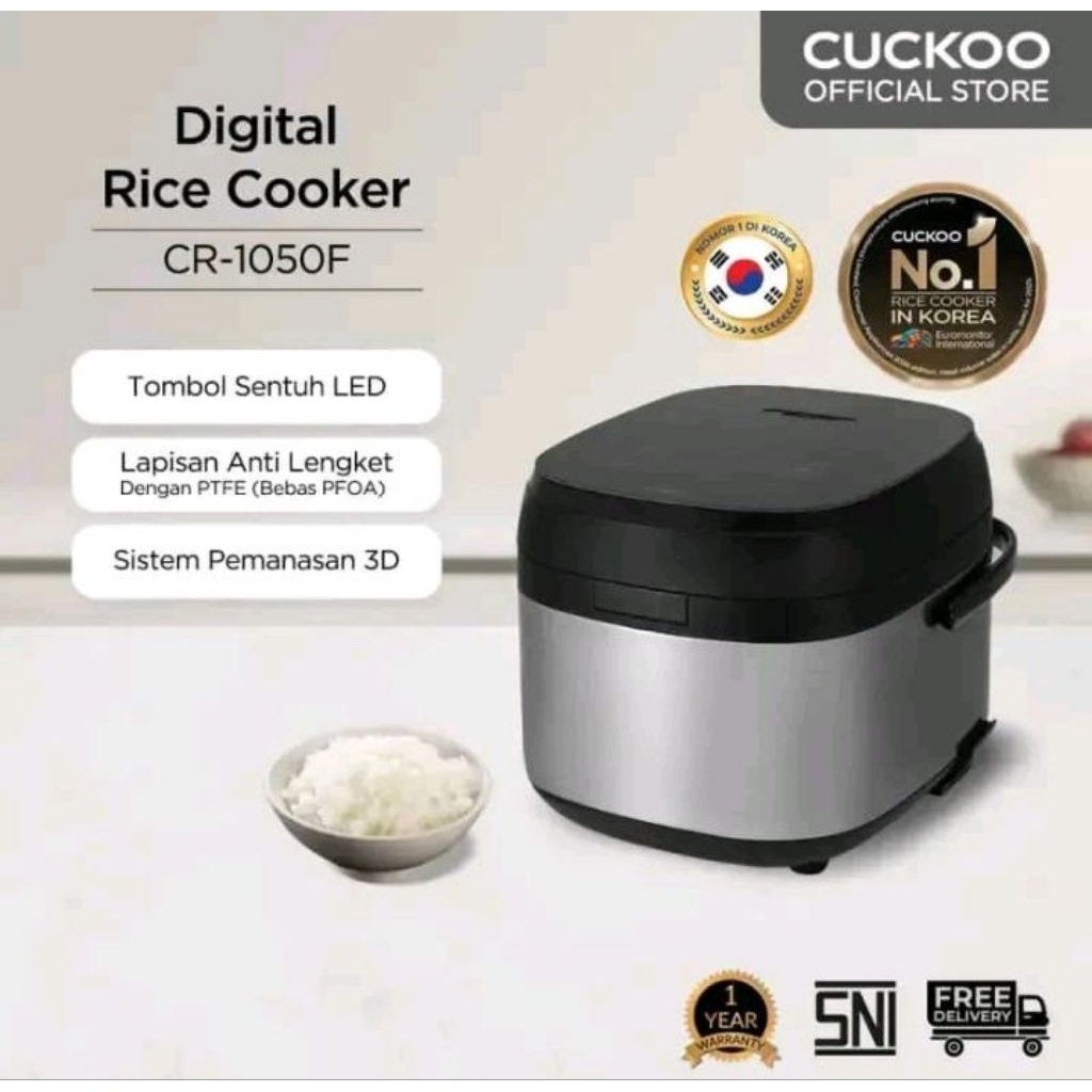 Cuckoo Rice Cooker 1 Liter CR-1050F