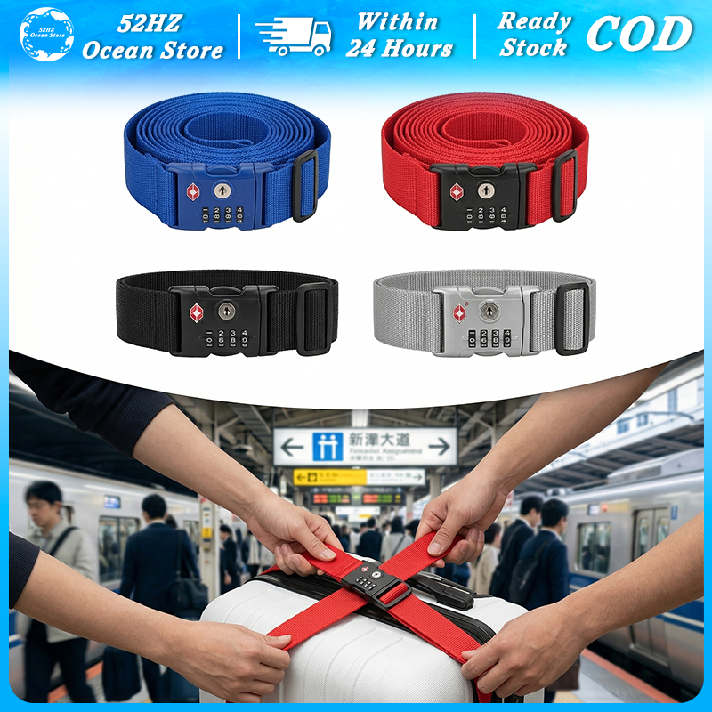 Tali Koper Silang Pengunci Koper TSA Lock Sabuk Koper Travel Aksesoris Bagasi Kuat Dan Awet