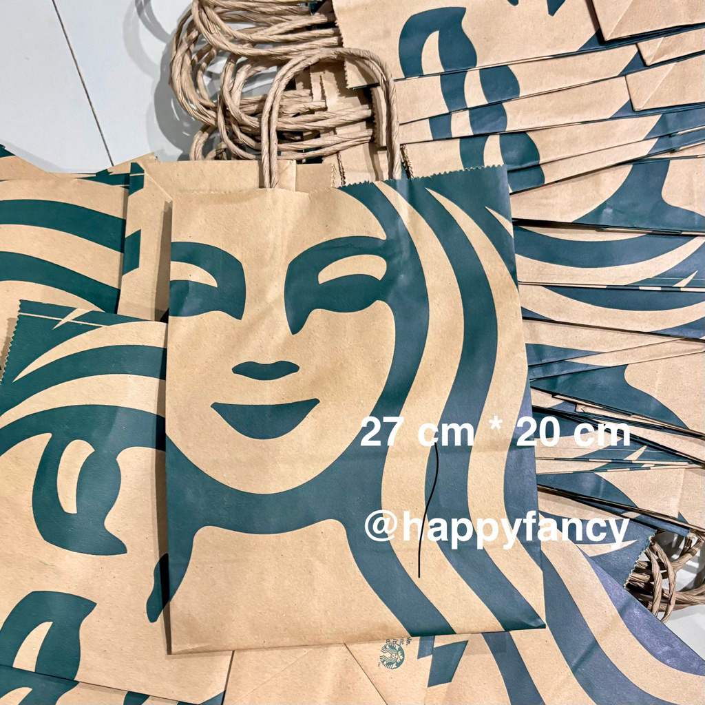 Paper Bag Starbucks Original / Tas Paperbag Starbuck
