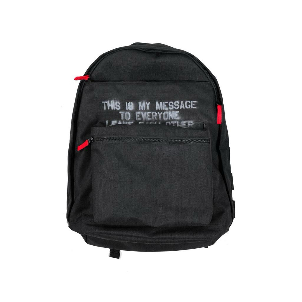 Utility Backpack Valiriane Black Thanksinsomnia defect tulisan aja