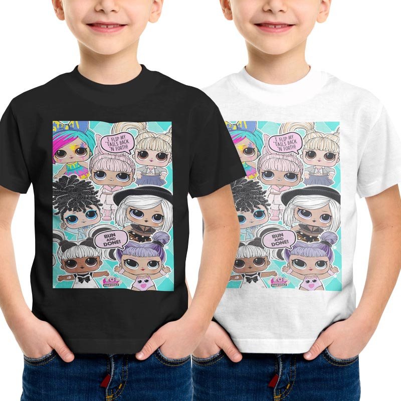Kaos LOL Surprise LOL Dolls Tshirt Anak Casual 100% Cotton Untuk Anak Umur 2 s.d 12 Tahun || Kids T-
