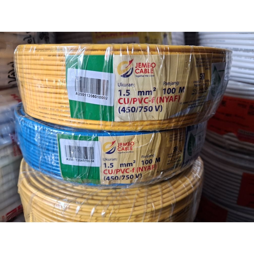 kabel NYAF 1,5 mm JEMBO kabel serabut NYAF 1.5 jembo