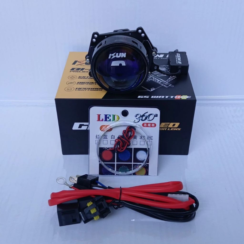 PAKET HEMAT PROJECTOR PROJIE BILED ISUN GEN 2