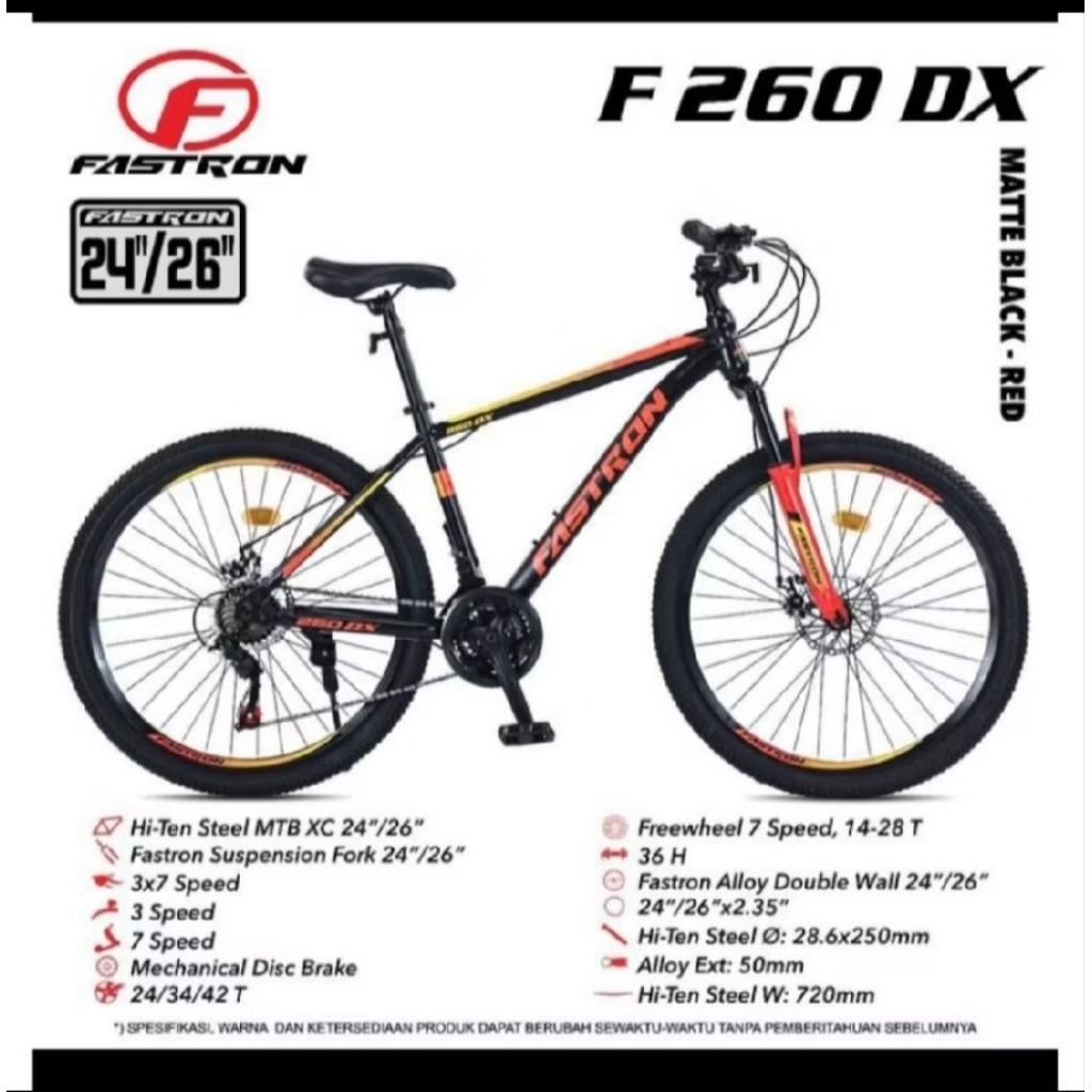 sepeda MTB Fastron 24 inci