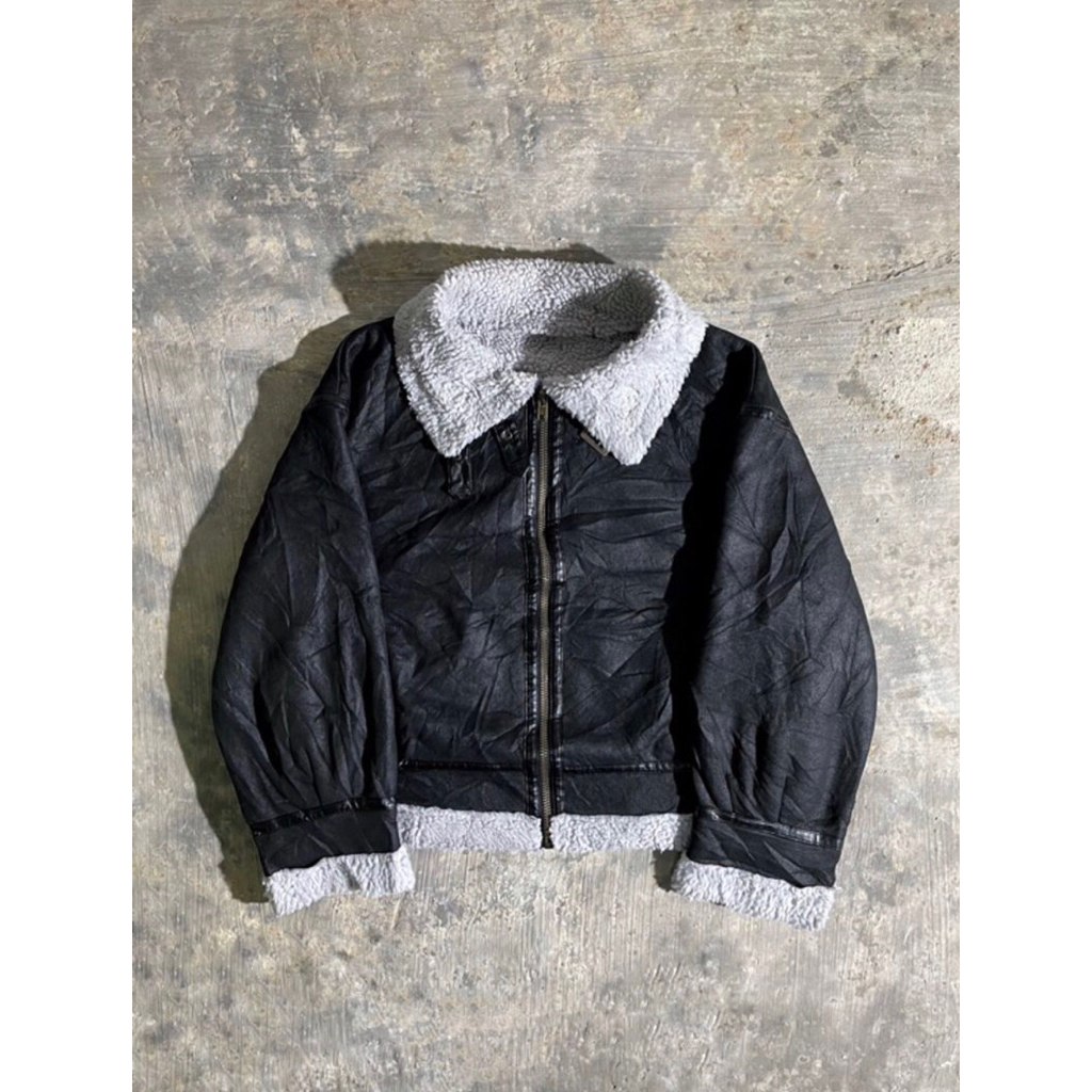 Jacket Leather Sherpa second
