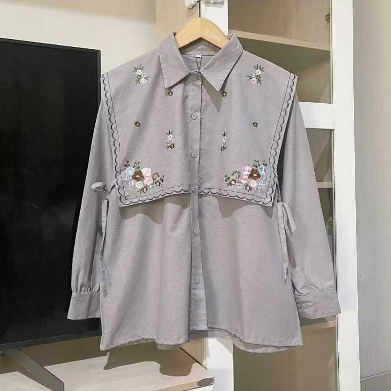 Promo Blouse Narika / Kemeja wanita bordir bunga / kemeja bordir jumbo / Narika Blouse bordir / blou