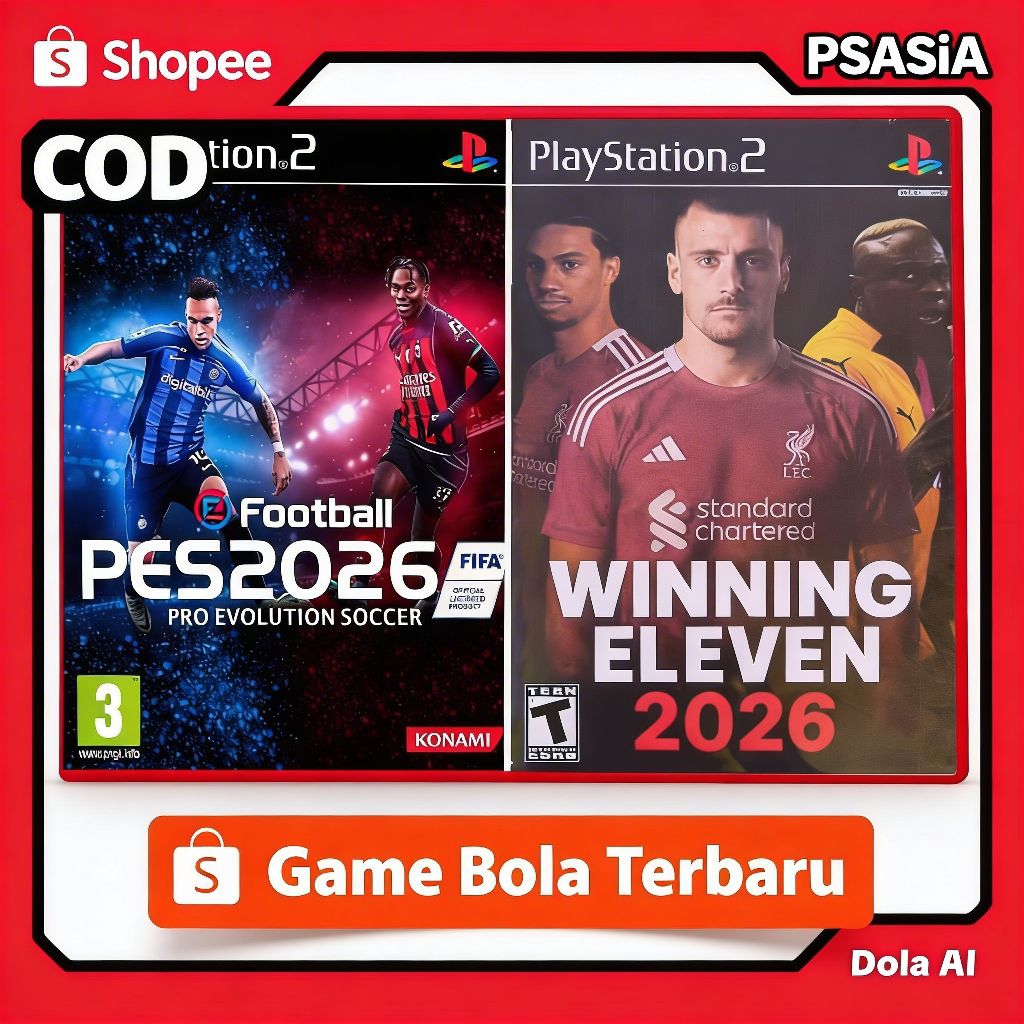 KASET PS 2 WINNING DAN PES 2025 2026 TERBARU UP DATE FULL TRANSFER KASET PS2 BOLA - FOOT BALL PS2
