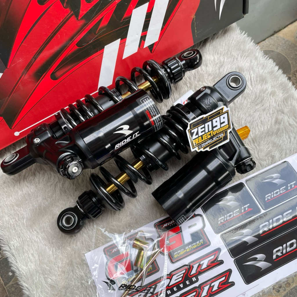 Shockbreaker shock belakang tabung ride it GP HYPERLOOP SERIES Uk 280MM original Jupiter z fizr vega