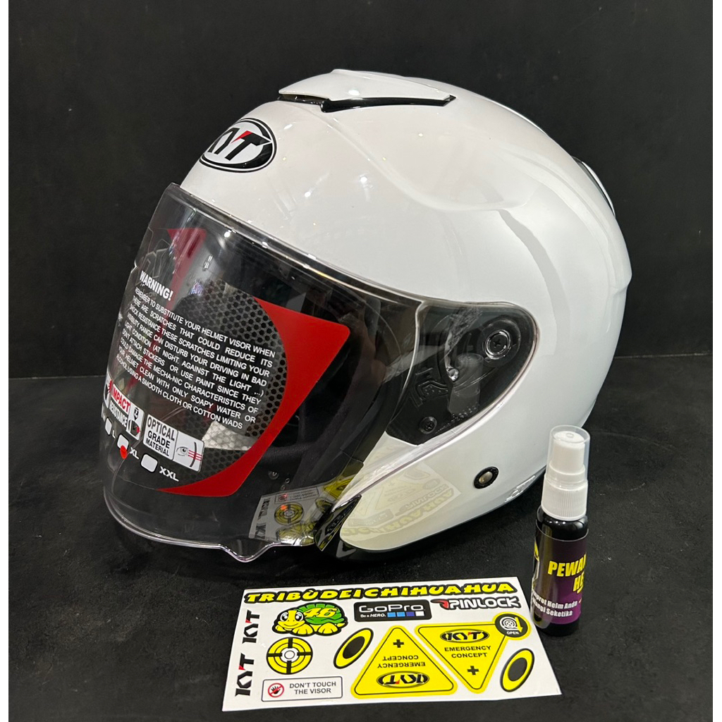 Helm kyt kyoto original bonus sticker+parfum