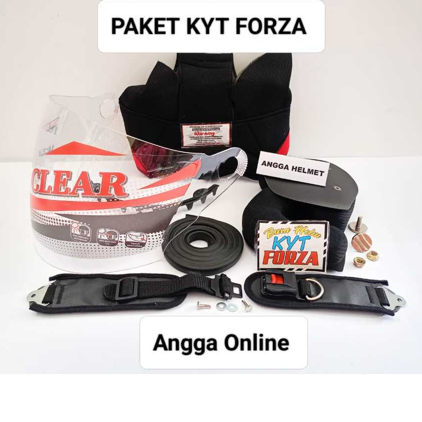 PAKET SPAREPART HELM KYT DJMARU, KYT ROMEO, KYT 2 VISION, KYT Scorpion King, KYT Galaxy Slide, KYT K