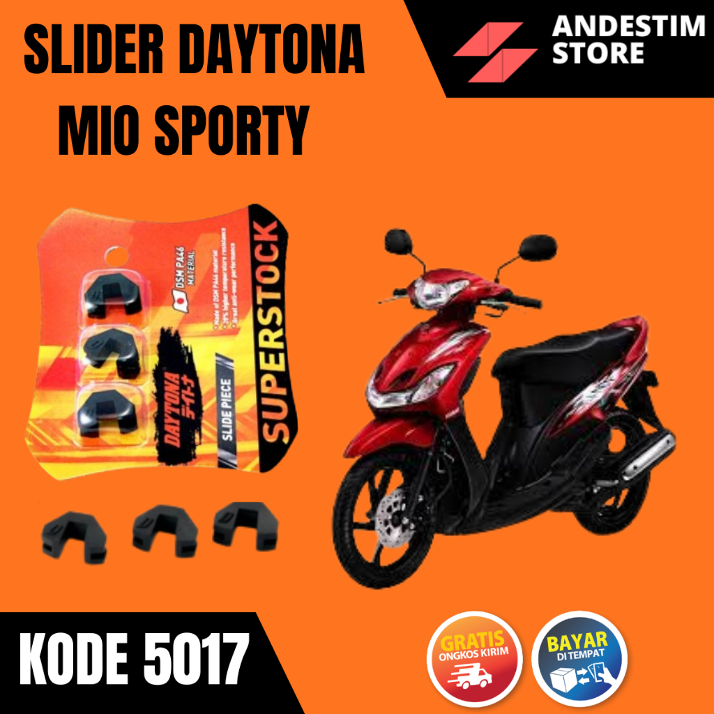 Slider piece daytona racing yamaha mio sporty original 5017