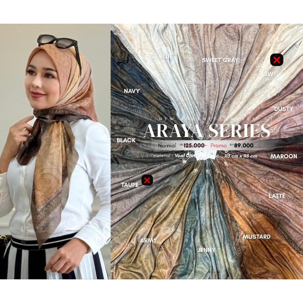 motif Araya dari Journey hijab ori