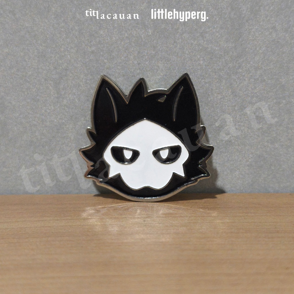Enamel Pin Puro [Changed] - Bros Hewan Furry Hitam Lucu