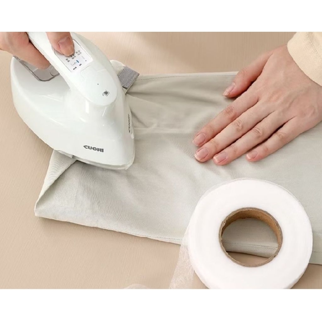 perekat textile lem textile lemsom lebar polos 1cm x 50