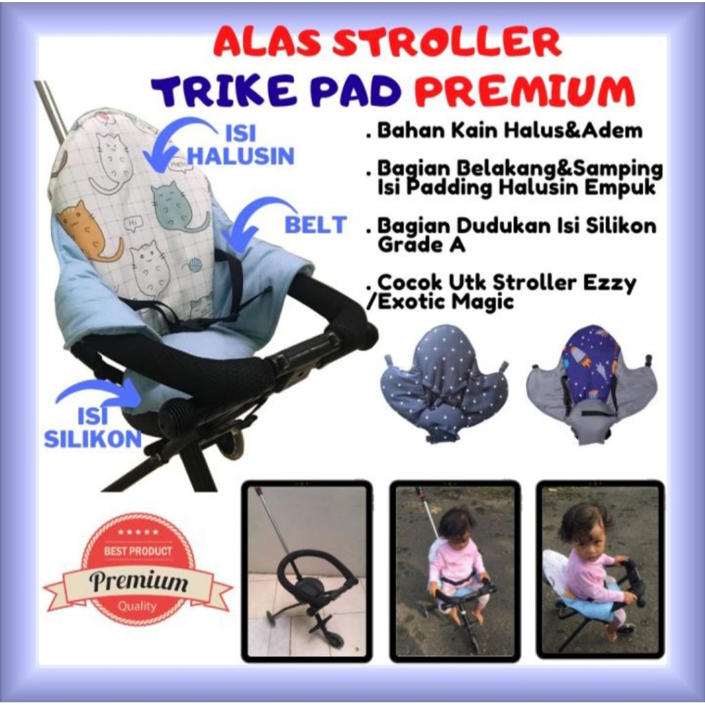 TRIKE PAD PREMIUM / ALAS SEPEDA /ALAS STROLLER TRIKE