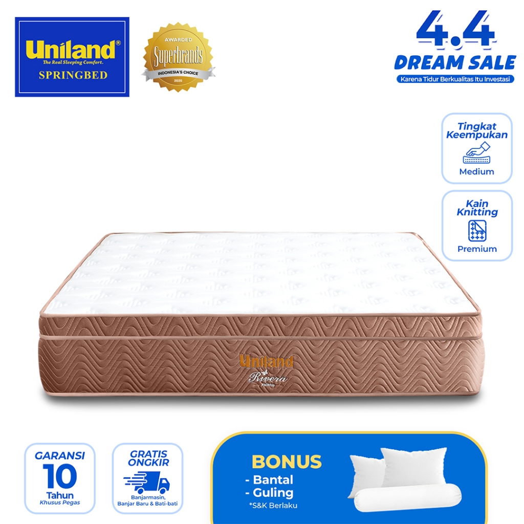 Uniland Springbed Rivera Plushtop - Hanya Kasur