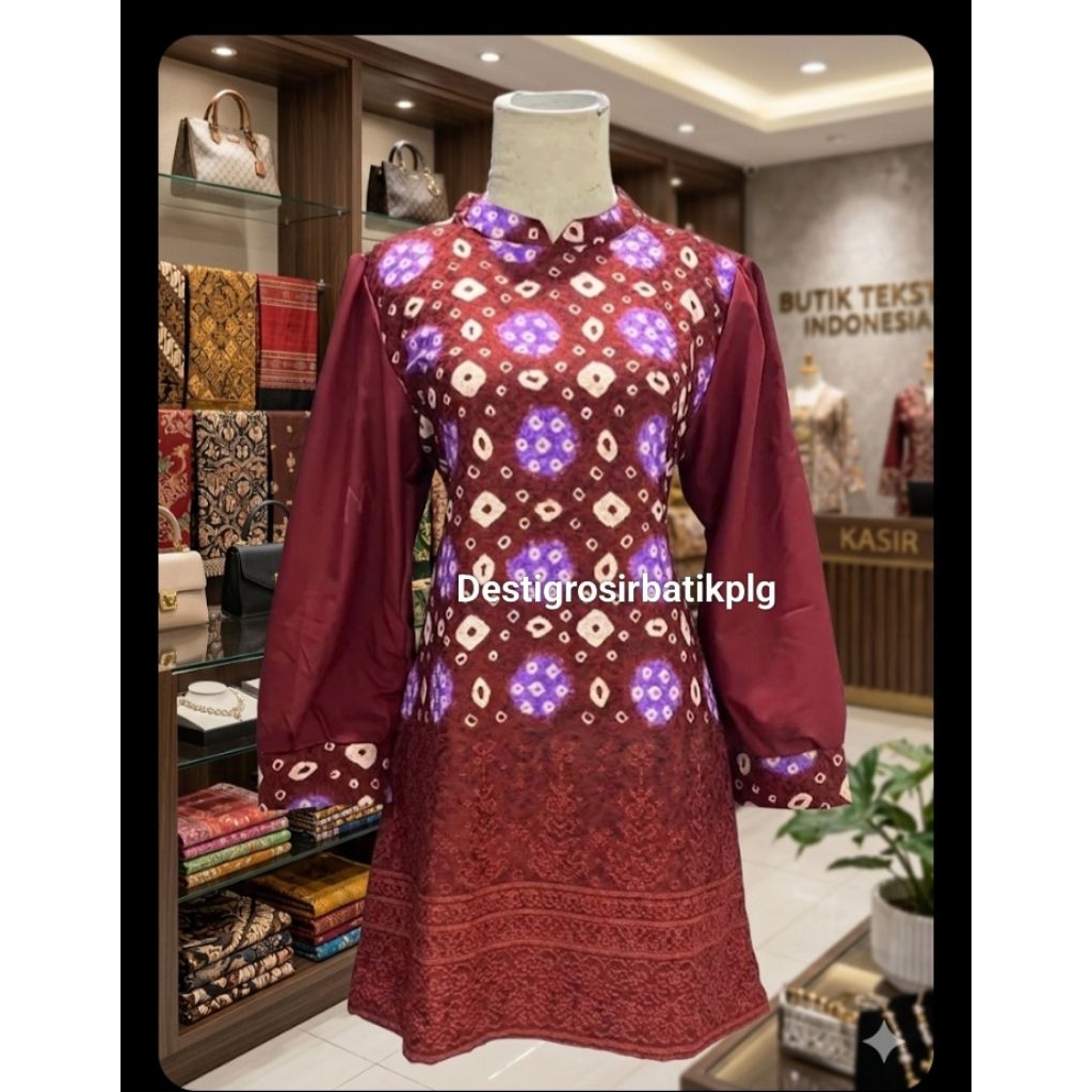 Tunik jumputan dolby