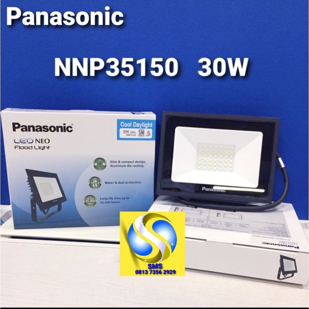 Panasonic | Lampu Sorot LED Neo 30 Watt 6500K + Tahan Air ( iP 65 )