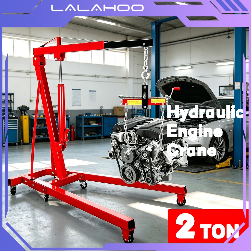 2Ton Heavy Duty Hydraulic Engine Crane Hydraulic Fold Crane Truck Jack Engine Crane Foldable Engine 