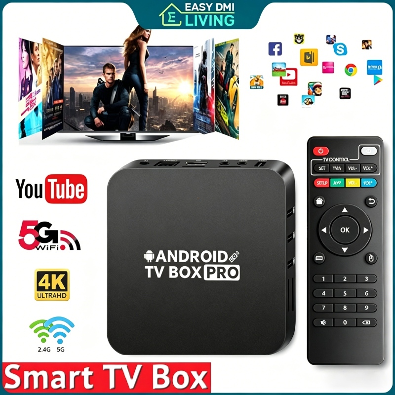 TV Box 4K 2.4G 5G Dual Band Smart Advance Set Top Box TV Digital Receiver 8gb+128gb Full HD/ STB Wif