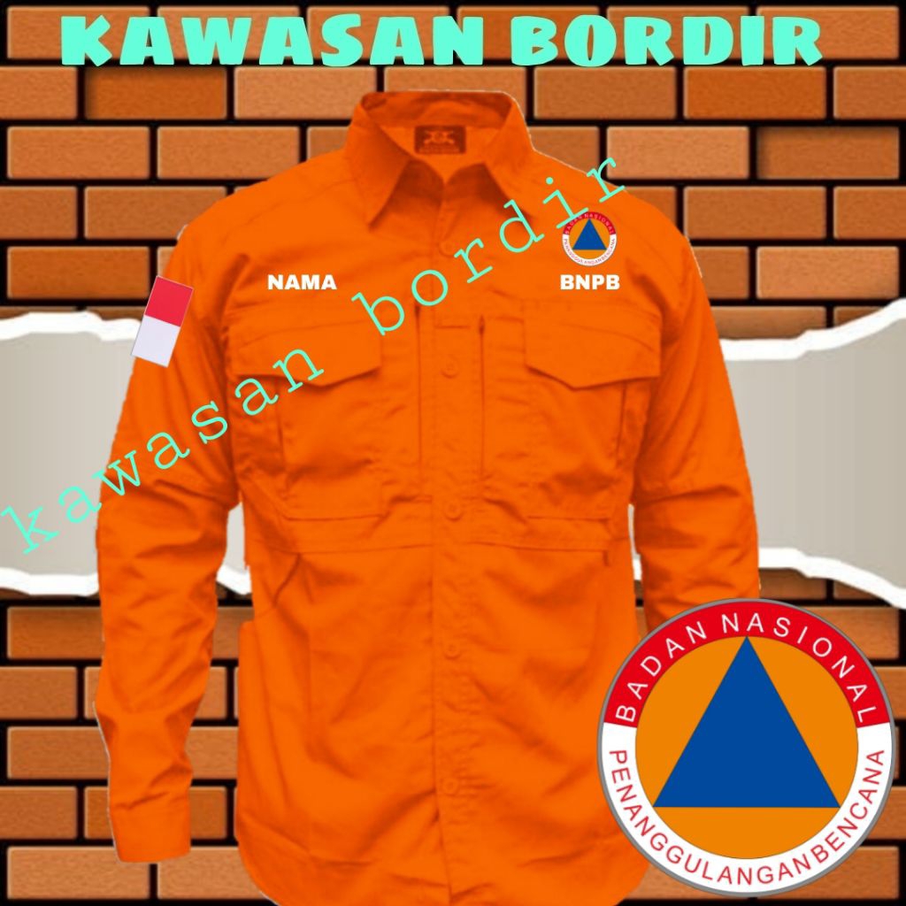 premium kemeja BNPB seragam BNPB baju BNPB pdh BNPB..
