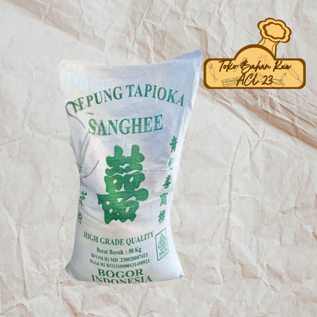 Tepung Tapioka Sanghee/Kanji Sanghee/Tapioca Starch  Curah Kiloan Timbangan Eceran Repack 1 Kg