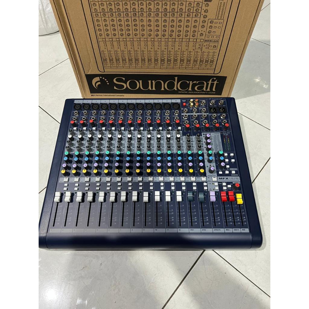 Mixer Audio Soundcraft MFX12 MFX-12 Grade A 12 Chanel 12Ch Soundcraft MFX 12 Efek Lexicon Reverb 2 A