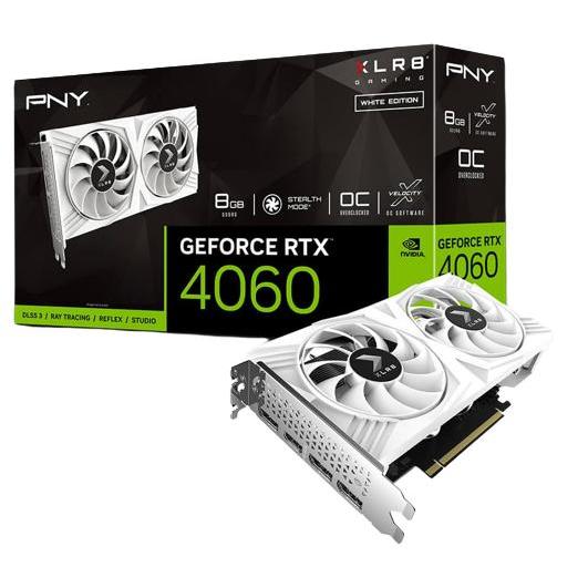 Promo Pny Geforce Rtx 4060 8Gb Oc Xlr8 Verto Df White Edition