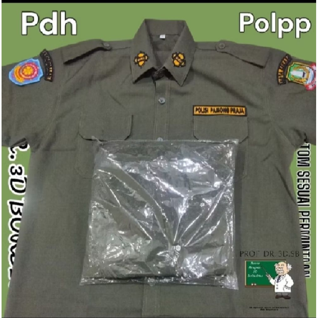 seragam baju PDH Pol PP pria wanita New best seller