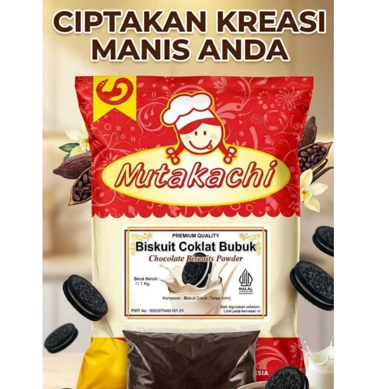 Yutakachi Oreo Bubuk Halus  dan crumb Repack - 250gr