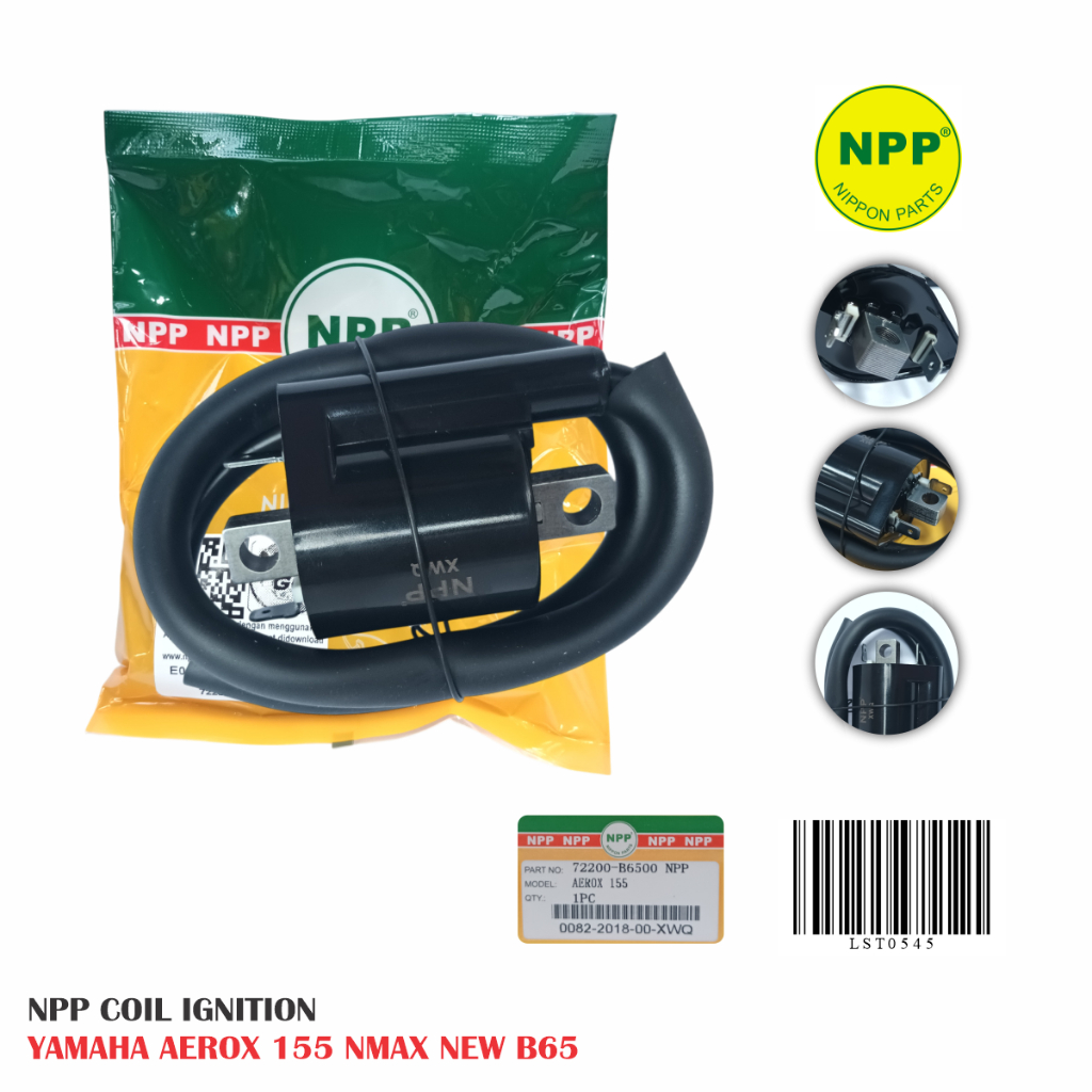 NPP Koil Yamaha Aerox Nmax New 155 B65 Coil Ignition Pengapian Motor Matic