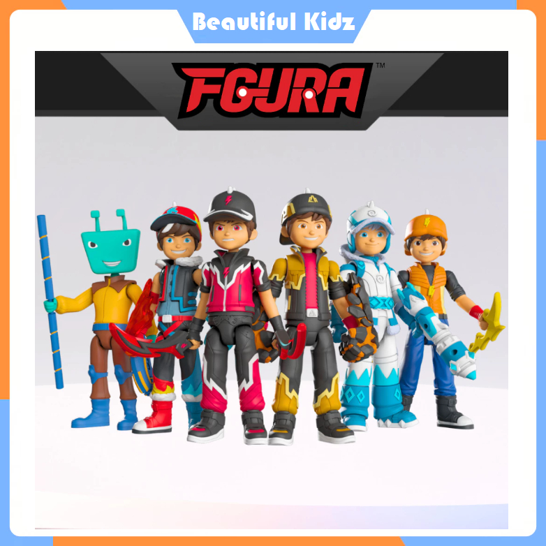 MONSTA Action Figure FGURA BoBoiBoy 16cm NOVA BLIZZARD FrostFire Adudu Gempa Earthquake Halilintar T