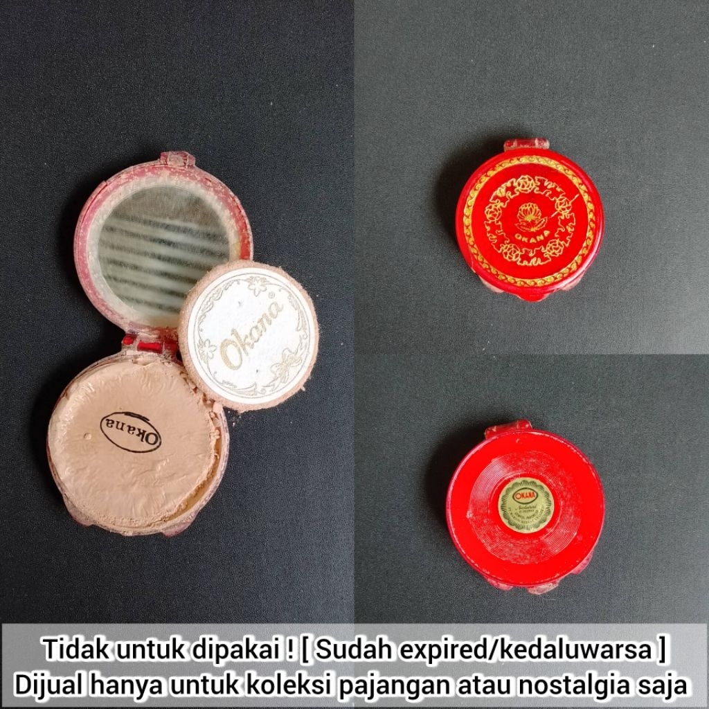 [ HANYA UNTUK PAJANGAN ] KOLEKSI PRODUK JADUL BEDAK OKANA TAHUN 80-90AN LAWAS