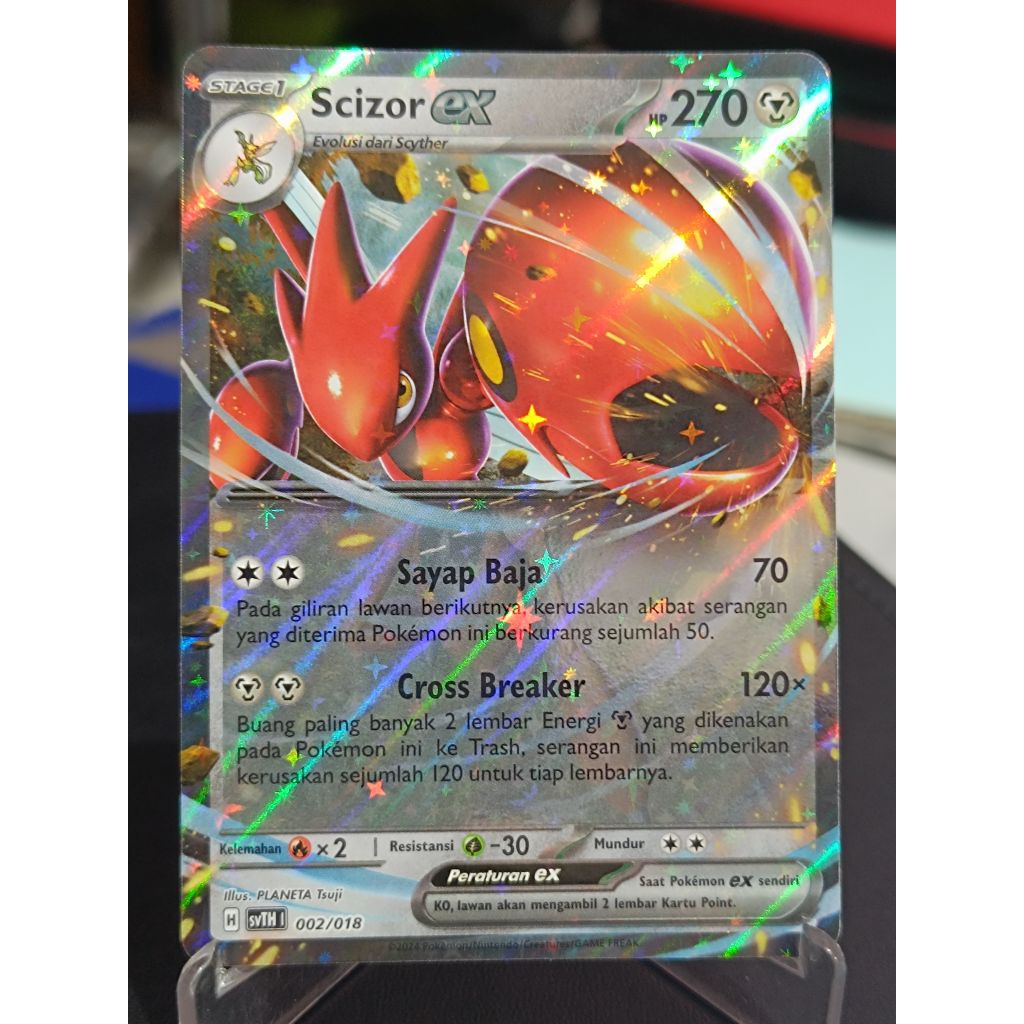 kartu pokemon TCG ori Indonesia scizor ex RR