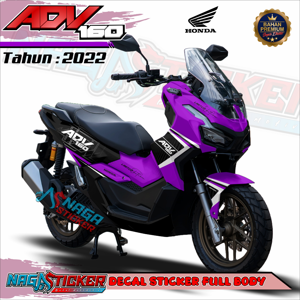 [COD] Sticker ADV160 Decal Motor Full Body Honda ADV 160 Livery Bantengred ANV16 Desain Bisa Custom