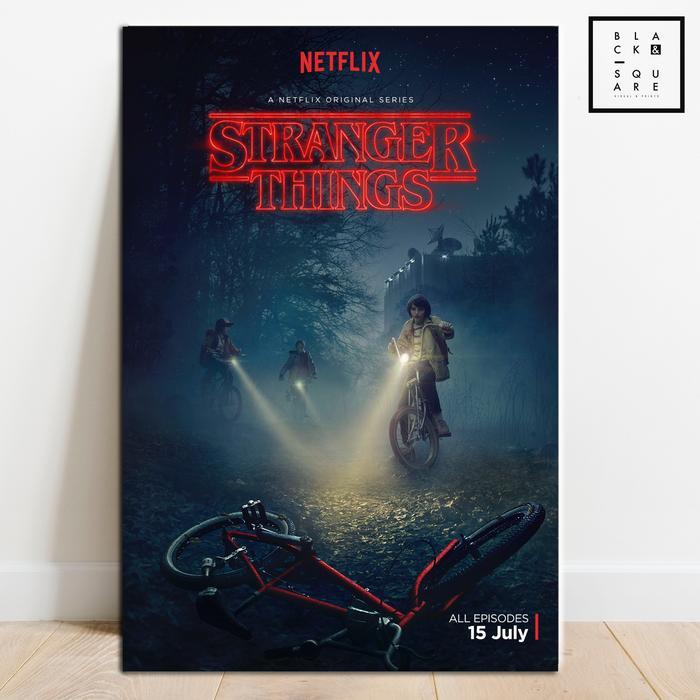 Stranger Things - Official Netflix Poster HD + Wooden Frame - A2