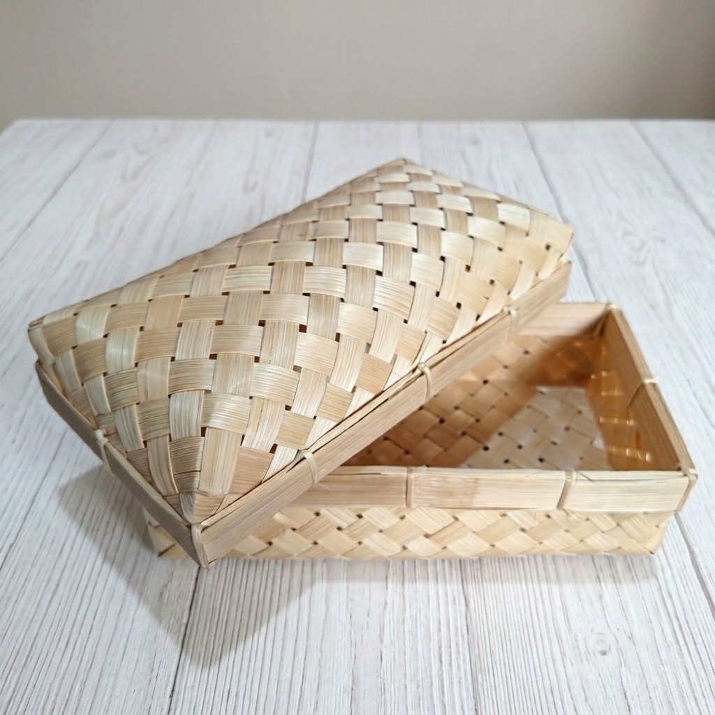 Sokase Bambu Seserahan, Besek, Box Bambu, Kotak Hantaran