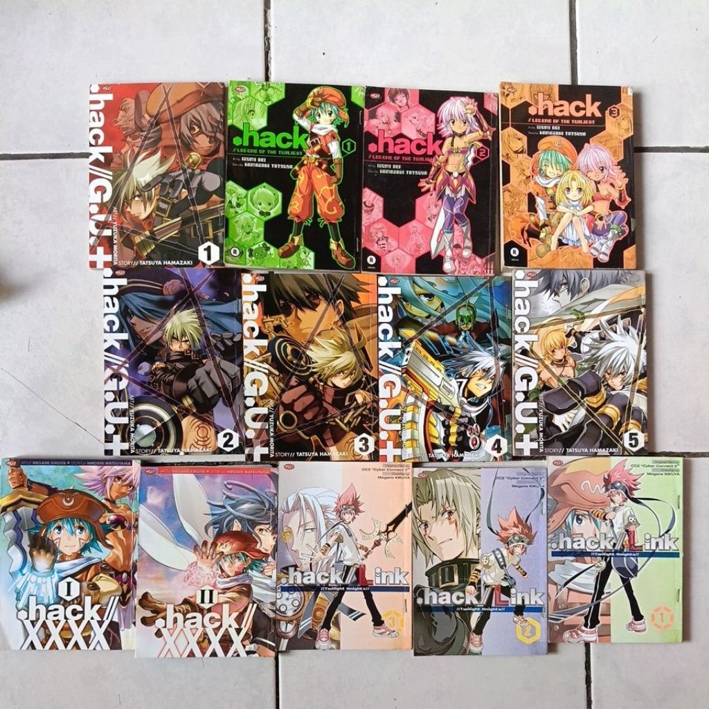 komik hack 1-3 end + hack xxxx 1-2 end +  hack//guy 1-5 end + hack link 1-3 end