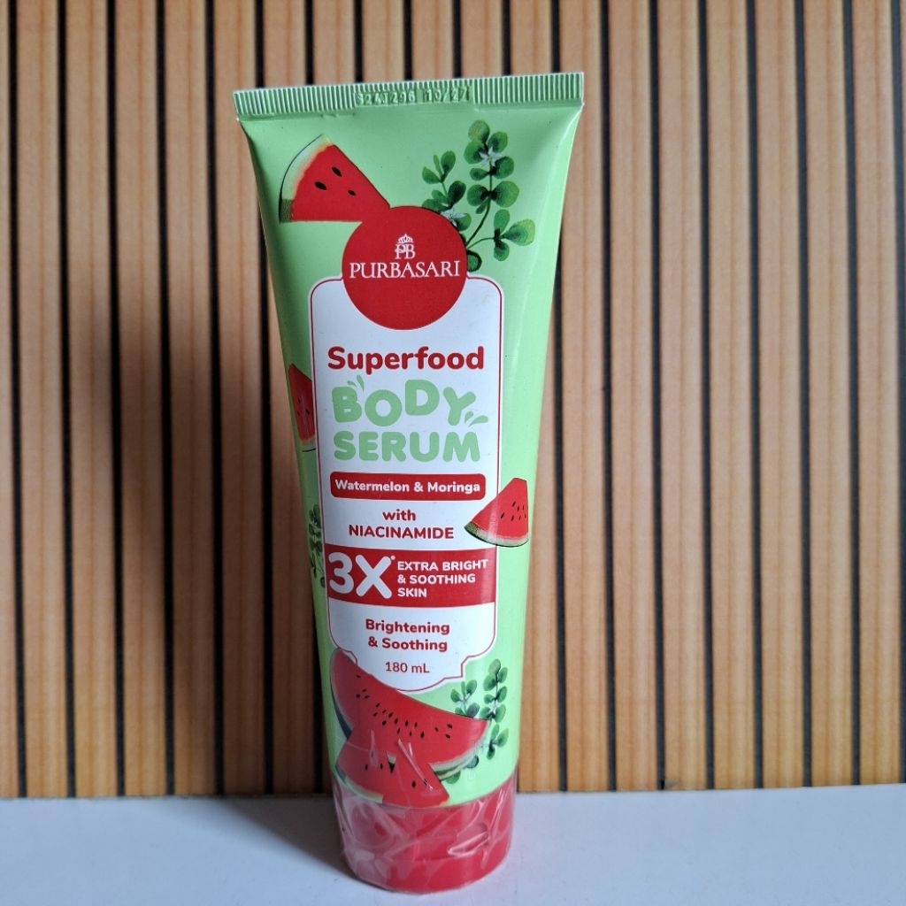 Purbasari Superfood Body Serum Watermelon&Morinaga, Yuzu&Safron, Pinapple&Royal Jelly 180ml