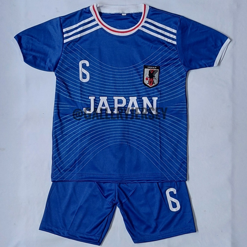 SETELAN JERSEY JEPANG ANAK ANAK ENDO SETELAN JAPAN JEPANG ANAK ANAK SETELAN JERSEY BOLA JEPANG HOME 