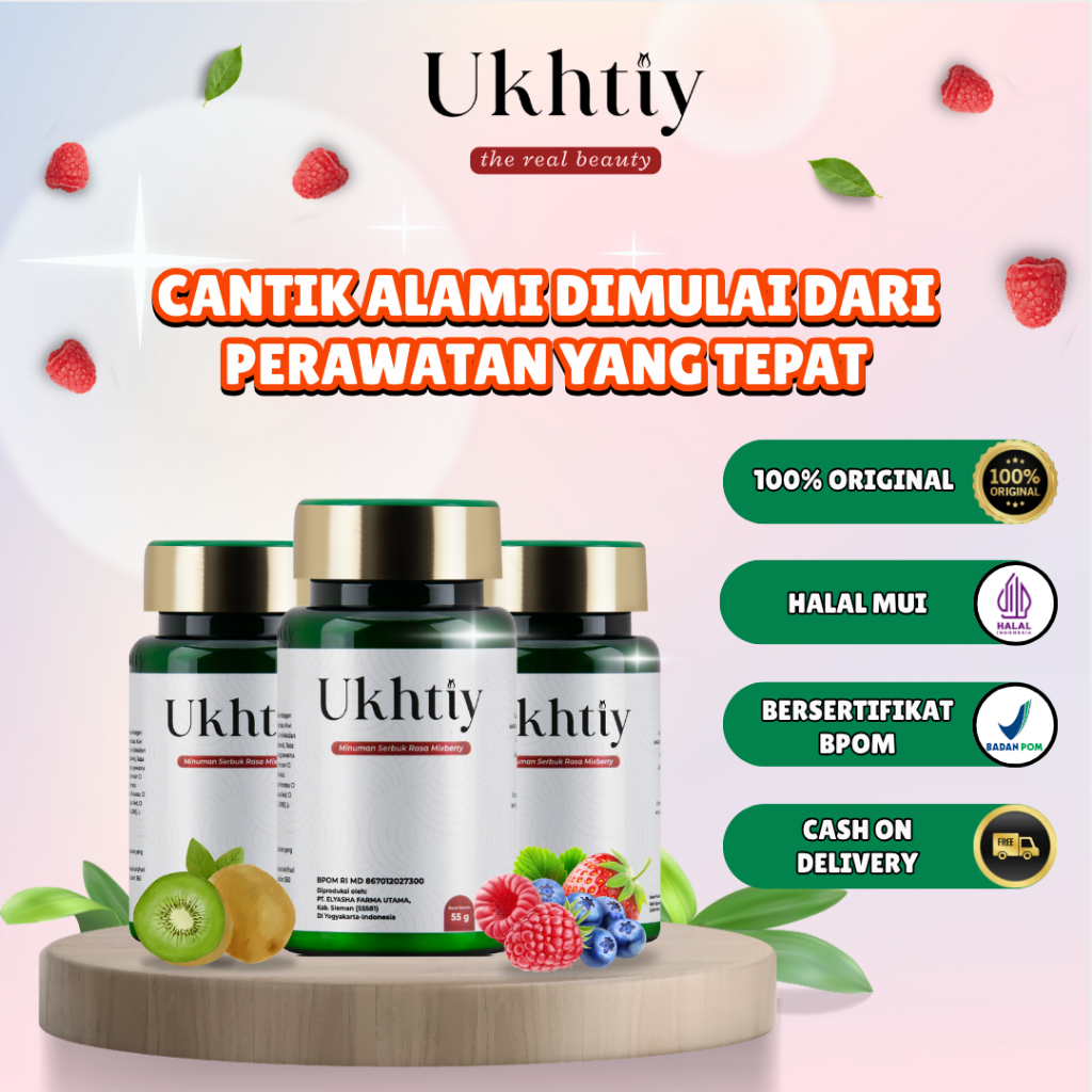 Ukhtiy Collagen & Ukhtiy Serum ORIGINAL | Mencerahkan, Merawat, dan Ampuh melawan Flek dan Jerawat