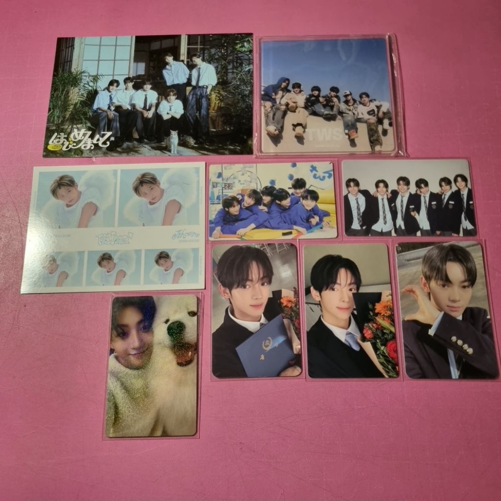 PHOTOCARD OFFICIAL TWS SHINYU DOHOON YOUNGJAE HANJIN JIHOON WEVERSE LD POSTCARD GROUP PC SPARKLING B