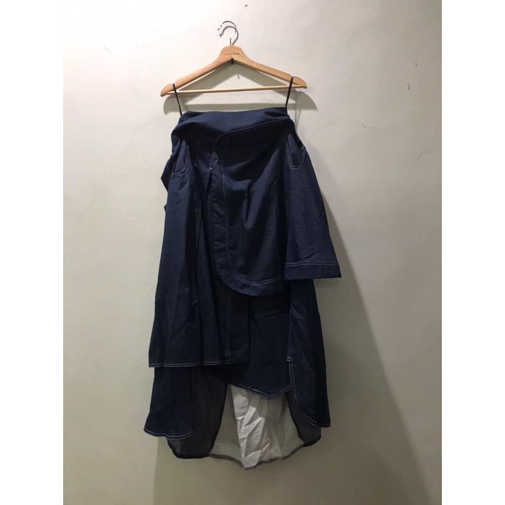 OLINE WORKROBE - KAZUKI MIDI SKIRT IN DENIM
