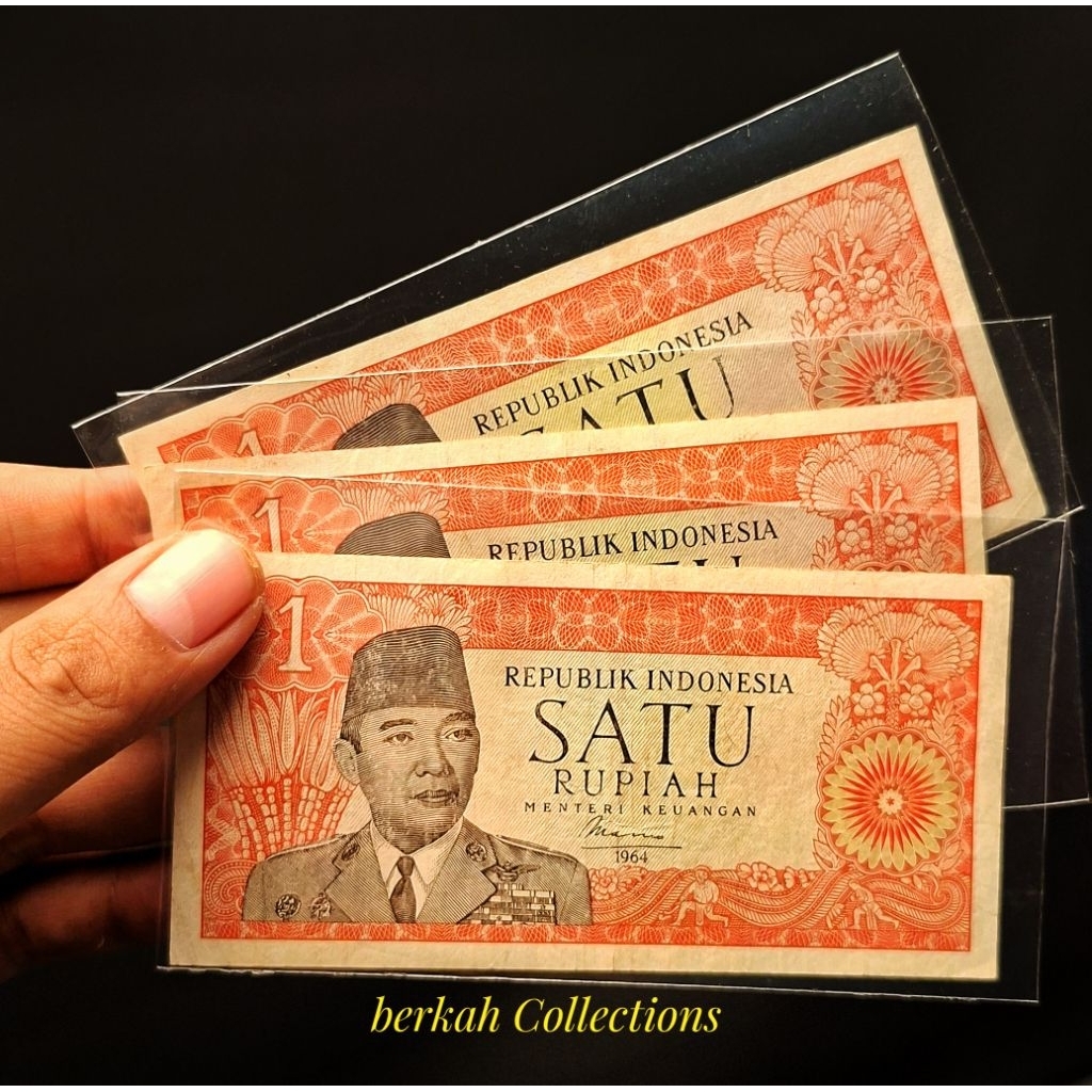 uang kuno 1 rupiah seri sukarno tahun 1964