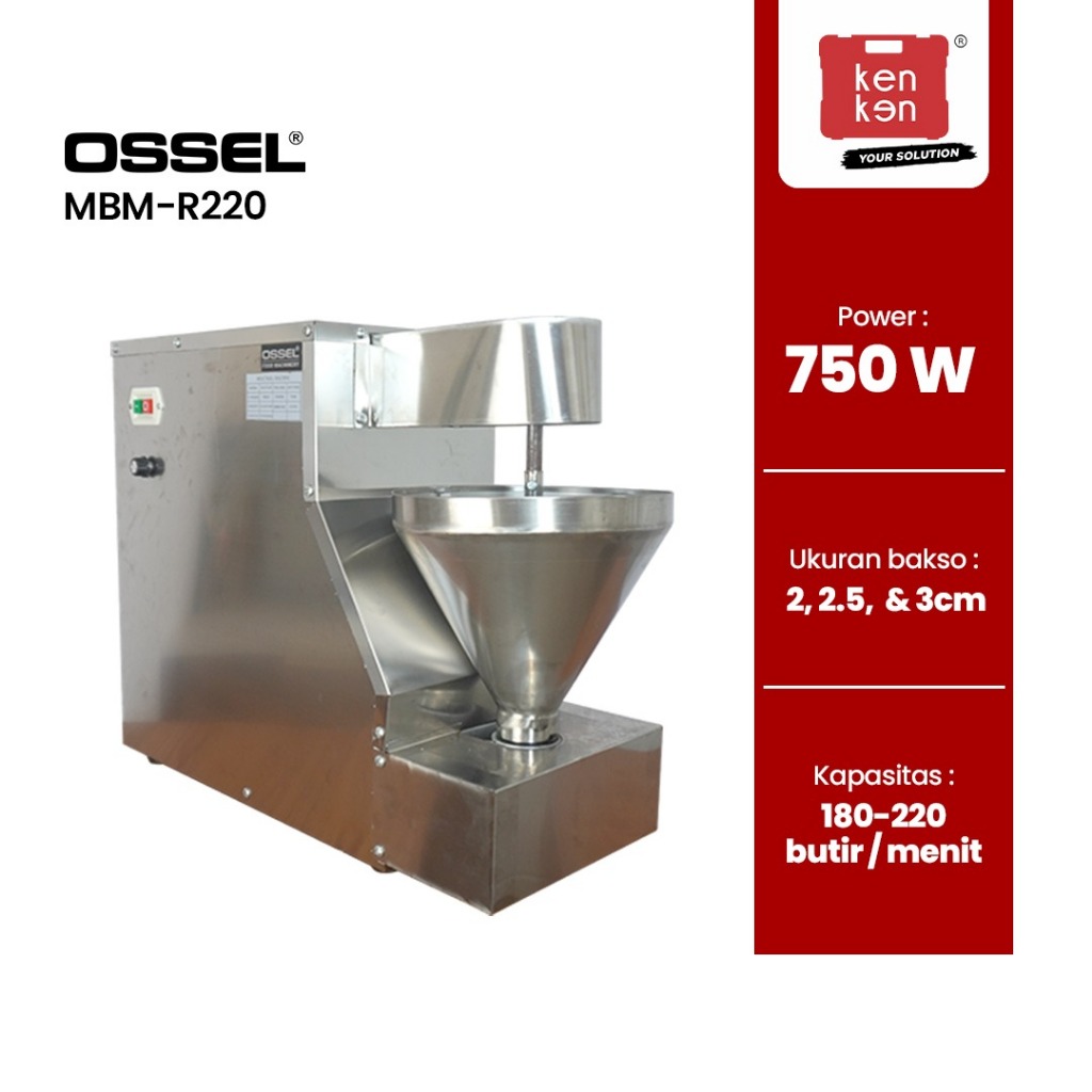Ossel - Mini Meatball Maker Mesin Cetak Bakso Mini Pencetak Bakso Mini MBM-R220 Ossel